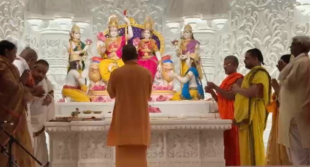 ಅಯೋಧ್ಯಾ ರಾಮಮಂದಿರ ಸಂಕೀರ್ಣದಲ್ಲಿ ರಾಮಲಲ್ಲಾ ದರ್ಬಾರ್ ಉದ್ಘಾಟನೆ