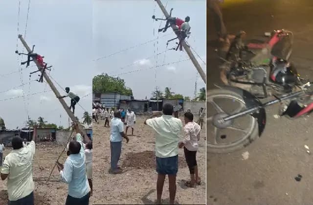 ಕಂಬ ಜೋಡಣೆ ವೇಳೆ ದಿಢೀರ್‌ ವಿದ್ಯುತ್ ಪ್ರವಹಿಸಿ ಕಾರ್ಮಿಕ ಗಂಭೀರ