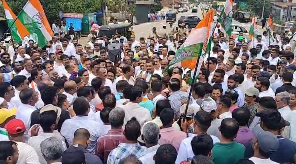 ವಿನಯ್ ಆತ್ಮಹತ್ಯೆ ಪ್ರಕರಣ: ಬಿಜೆಪಿ ನಾಯಕರ ವಿರುದ್ದ ಕೊಡಗು ಜಿಲ್ಲಾ ಕಾಂಗ್ರೆಸ್ ಪ್ರತಿಭಟನೆ!