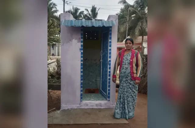 ನಂಜನಗೂಡು: ಗೃಹಲಕ್ಷ್ಮಿ ಹಣದಿಂದ ಶೌಚಾಲಯ ನಿರ್ಮಾಣ