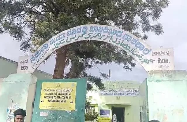 ಸರ್ಕಾರಿ ಶಾಲೆಯ ಮೇಲ್ಛಾವಣಿ ಗಾರೆ ಕುಸಿತ : ಶಿಕ್ಷಕಿಯ ತಲೆಗೆ ಗಾಯ