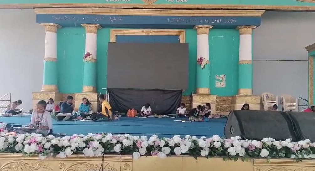 ಮೈಸೂರು: ದಸರಾ ವಸ್ತು ಪ್ರದರ್ಶನದಲ್ಲಿ ಮಕ್ಕಳ ಕಲಾ ಪ್ರತಿಭೆಗೆ ವೇದಿಕೆ