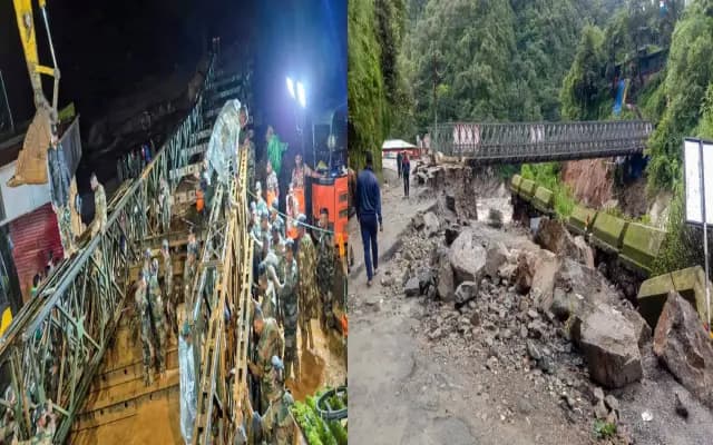 ವಯನಾಡಿನಲ್ಲಿ ಬೈಲಿ ಸೇತುವೆ ನಿರ್ಮಿಸಿದ ಸೇನಾಪಡೆ ; ರಕ್ಷಣಾ ಕಾರ್ಯ ಇನ್ನು ಸುಗಮ