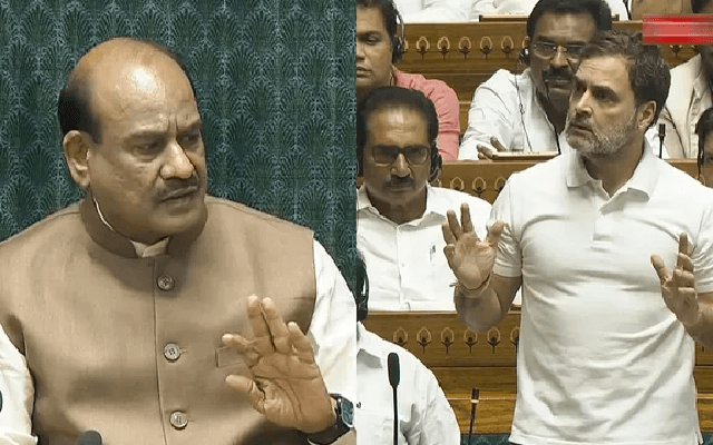 ಲೋಕಸಭಾ ಕಡತದಿಂದ ಭಾಷಣಕ್ಕೆ ಕೋಕ್: ಸ್ಪೀಕರ್‌ಗೆ ಪತ್ರ ಬರೆದ ರಾಗಾ