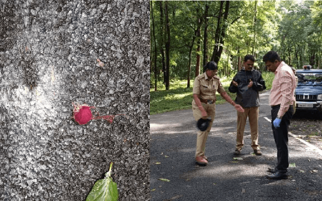 ಉತ್ತರ ಕನ್ನಡ: ಪತ್ರಕರ್ತರು ಪ್ರಯಾಣಿಸ್ತಿದ್ದ ಕಾರಿನ ಕೆಳಗೆ ನಾಡಬಾಂಬ್ ಸ್ಫೋಟ