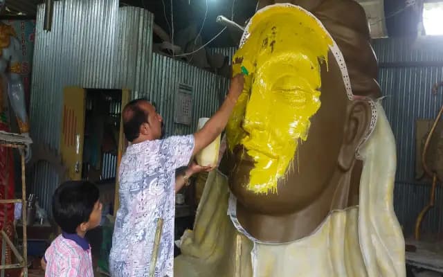 ಅತ್ಯಾದ್ಬುತ ಕಲಾವಿದನ ಕುಂಚದಲ್ಲಿ ಮೂಡಿ ಬಂದ ಆದಿಯೋಗಿಯ ಸ್ತಬ್ಧಚಿತ್ರ