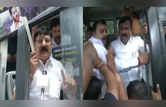 ವಾಲ್ಮೀಕಿ ನಿಗಮ, ಮುಡಾ ಅಕ್ರಮ ಕೇಸ್: ಸಿಎಂ ಮನೆಗೆ ಮುತ್ತಿಗೆ ಹಾಕಲು ಹೊರಟ ಬಿಜೆಪಿ ನಾಯಕರು ವಶಕ್ಕೆ