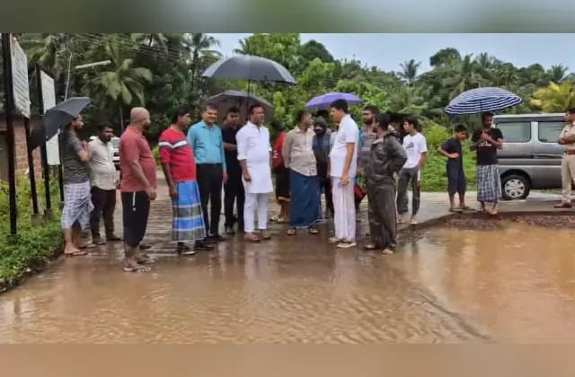 ಮಂಗಳೂರು: ನೆರೆ ಪೀಡಿತ ಪ್ರದೇಶಗಳಲ್ಲಿ ಸ್ಪೀಕರ್ ಯು.ಟಿ.ಖಾದರ್ ಪರಿಶೀಲನೆ
