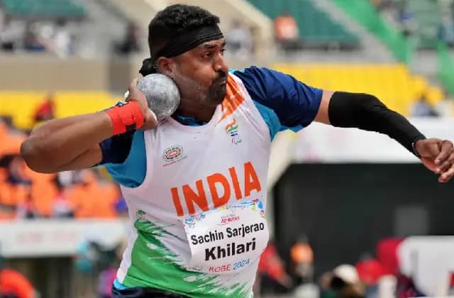 ಪ್ಯಾರಾಲಿಂಪಿಕ್ಸ್: ಶಾಟ್​ಪುಟ್ ಎಫ್​ 46 ವಿಭಾಗದಲ್ಲಿ ಸಚಿನ್ ಸರ್ಜೆರಾವ್ ಖಿಲಾರಿಗೆ ಬೆಳ್ಳಿ ಪದಕ