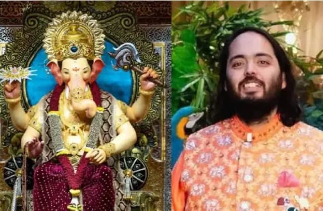 ಗಣೇಶನಿಗೆ 20 ಕೆ.ಜಿ ಚಿನ್ನದ ಕಿರೀಟ ನೀಡಿದ ಅನಂತ್ ಅಂಬಾನಿ
