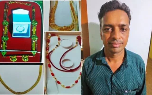 ದೇವಸ್ಥಾನದ ಚಿನ್ನಾಭರಣ ಕಳ್ಳತನ ಪ್ರಕರಣ; ದೇವಸ್ಥಾನದ ಅರ್ಚಕ ಬಂಧನ
