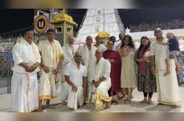 ತಿರುಪತಿ ತಿಮ್ಮಪ್ಪನಿಗೆ ಮುಡಿ ಕೊಟ್ಟ ಶಿವರಾಜ್​ಕುಮಾರ್-ಗೀತಾ