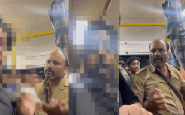 ‘ಕನ್ನಡದಲ್ಲಿ ಮಾತನಾಡು’ಎಂದು ಪ್ರಯಾಣಿಕನ ಮೇಲೆ ಕಂಡಕ್ಟರ್ ಹಲ್ಲೆ ; ವಿಡಿಯೋ ವೈರಲ್