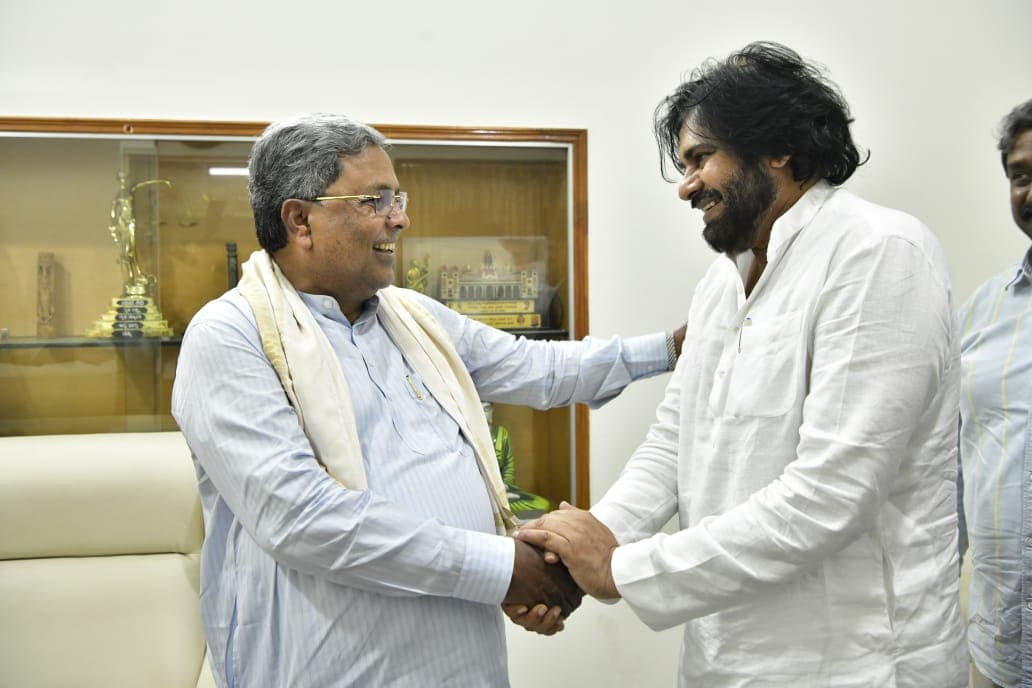ಸಿಎಂ ಸಿದ್ದರಾಮಯ್ಯರನ್ನು ಭೇಟಿಯಾದ ಆಂಧ್ರ ಡಿಸಿಎಂ ಪವನ್‌ ಕಲ್ಯಾಣ್