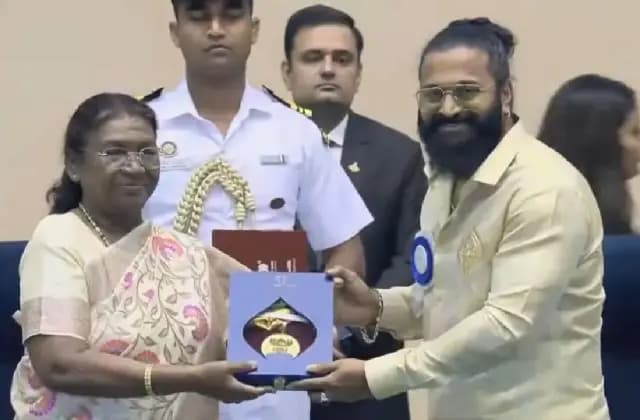 ರಾಷ್ಟ್ರ ಪ್ರಶಸ್ತಿ ಸ್ವೀಕರಿಸಿದ ರಿಷಬ್ ಶೆಟ್ಟಿ