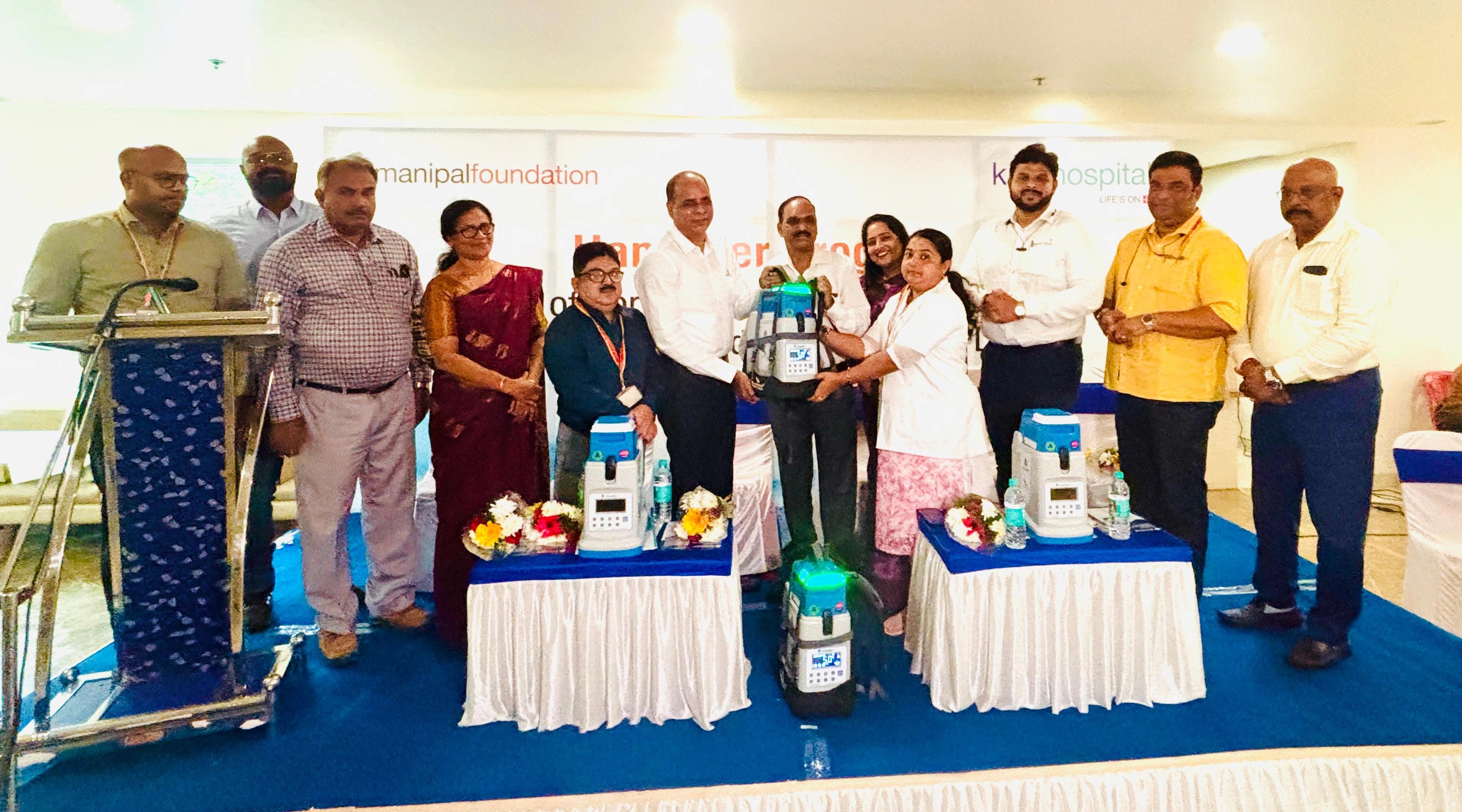 ದಕ್ಷಿಣ ಕನ್ನಡ ಆರೋಗ್ಯ ಇಲಾಖೆಗೆ ಲಸಿಕೆ ಸಂಗ್ರಹಿಸುವ ರೆಫ್ರಿಜರೇಟರ್ ದಾನ ನೀಡಿದ ಮಣಿಪಾಲ್ ಫೌಂಡೇಶನ್