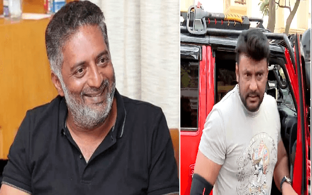 ಕೊಲೆ ಕೇಸಲ್ಲಿ ಜೈಲು ಸೇರಿದ ನಟ ದರ್ಶನ್​​ ಬಗ್ಗೆ ಪ್ರಕಾಶ್​ ರಾಜ್ ರಿಯಾಕ್ಷನ್​​​