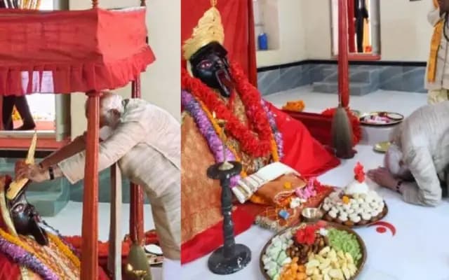 ಪ್ರಧಾನಿ ಮೋದಿ ಕಾಳಿ ಮಾತೆಗೆ ಕಾಣಿಕೆಯಾಗಿ ನೀಡಿದ್ದ ಚಿನ್ನದ ಕಿರೀಟ ಕಳ್ಳರಪಾಲು