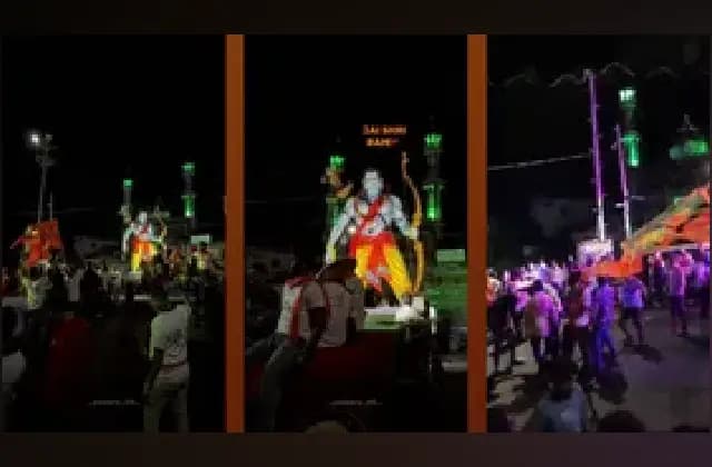 ಮಸೀದಿ ಮುಂಭಾಗ ಪಟಾಕಿ ಸಿಡಿಸಿ ಡ್ಯಾನ್ಸ್: 25 ಕಾರ್ಯಕರ್ತರ ವಿರುದ್ಧ ಎಫ್​ಐಆರ್​