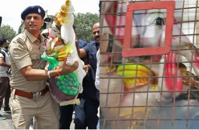 ಗಣೇಶ ಮೂರ್ತಿ ಬಂಧನ: ರಾಹು ಕಾಲ ಶೀಘ್ರದಲ್ಲೇ ಕೊನೆ ಎಂದ ಬಿಜೆಪಿ