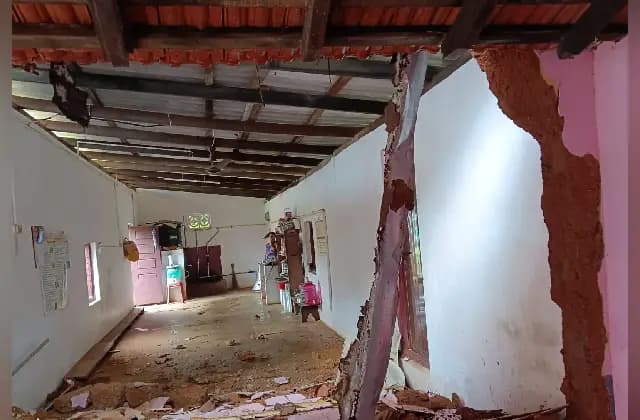 ಉಡುಪಿ: ದೊಡ್ಡಣಗುಡ್ಡೆ ಸರ್ಕಾರಿ ಶಾಲೆಯ ಅಡುಗೆಮನೆ ಗೋಡೆ ಕುಸಿತ: ಪಾರಾದ ವಿದ್ಯಾರ್ಥಿಗಳು