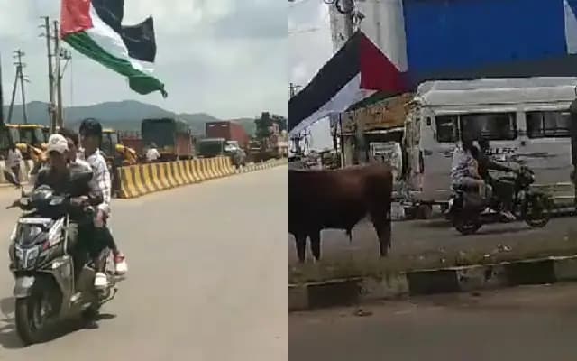 ಪ್ಯಾಲೆಸ್ಟೈನ್ ಧ್ವಜ ಹಿಡಿದು ಬೈಕ್​ನಲ್ಲಿ ಓಡಾಡಿದ ನಾಲ್ವರು ಅಪ್ರಾಪ್ತರು ವಶ