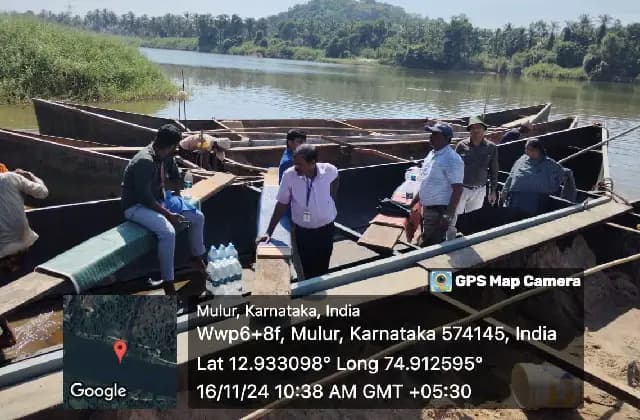 ಮಂಗಳೂರು: ಅಕ್ರಮ ಮರಳು ಅಡ್ಡೆ ಮೇಲೆ ಗಣಿ ಅಧಿಕಾರಿಗಳ ದಾಳಿ, 5 ದೋಣಿಗಳು ವಶ