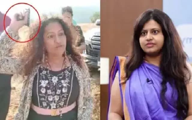 ರೈತರಿಗೆ ಗನ್‌ ಹಿಡಿದು ಬೆದರಸಿದ್ದ ಪೂಜಾ ಖೇಡ್ಕರ್ ತಾಯಿ ಅರೆಸ್ಟ್‌