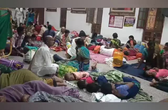 ಮಂತ್ರಾಲಯದಲ್ಲಿ ಬೆಳಗಿನ ಜಾವ ಭಾರೀ ಮಳೆಯಿಂದ ಭಕ್ತರ ಪರದಾಟ!