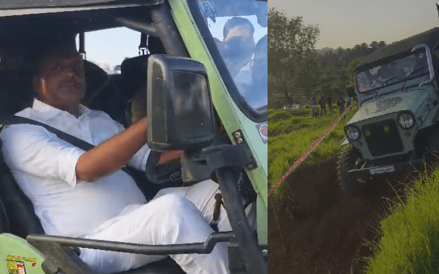ಮಂಗಳೂರು: ಆಫ್-ರೋಡ್ ಡ್ರೈವ್ ಮಾಡಿದ ವಿಧಾನಸಭಾ ಸ್ಪೀಕರ್ ಯುಟಿ ಖಾದರ್