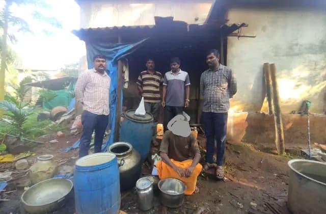 ಅಕ್ರಮ ಕಳ್ಳ ಬಟ್ಟಿ ತಯಾರಿಸುವ ಮನೆಯೊಂದಕ್ಕೆ ದಾಳಿ : ಆರೋಪಿ ವಶಕ್ಕೆ