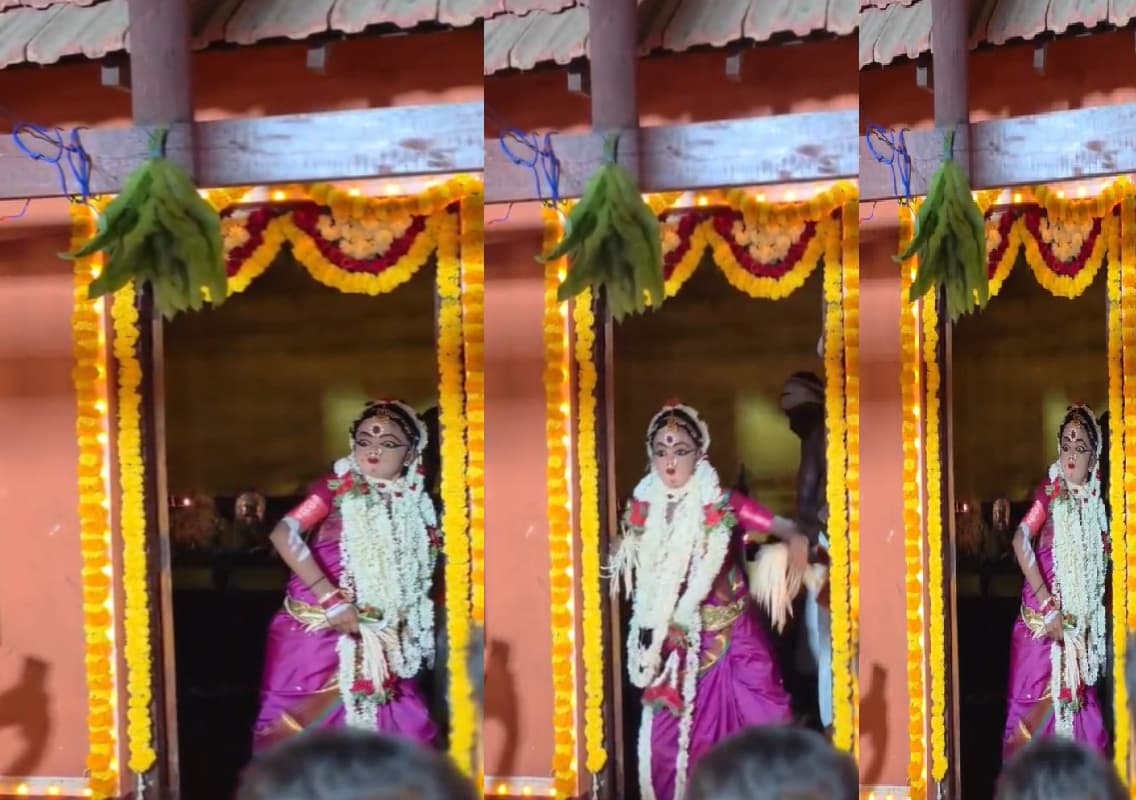 ಹೆಣ್ಣು ದೈವದ ಕೋಲಕ್ಕೆ ಬಣ್ಣ ಹಚ್ಚಿದ 7ನೇ ತರಗತಿ ವಿದ್ಯಾರ್ಥಿ!