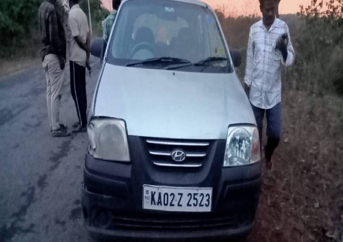 ಸ್ಯಾಂಟ್ರೋ ಕಾರ್ ಬೈಕ್ ಢಿಕ್ಕಿ; ಓರ್ವ ಸಾವು, ಮತ್ತೊಬ್ಬನಿಗೆ ಗಂಭೀರ ಗಾಯ!