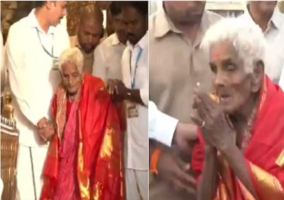 ಕಾಲ್ನಡಿಗೆಯಲ್ಲೇ ಬೆಟ್ಟ ಏರಿ ತಿರುಪತಿ ದರ್ಶನ ಪಡೆದ ಕರ್ನಾಟಕದ 116 ವರ್ಷದ ವೃದ್ಧೆ!