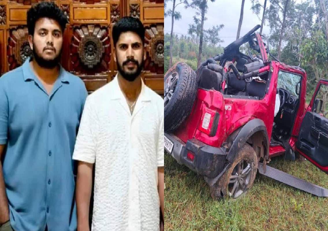 ಮಹೀಂದ್ರಾ ಥಾರ್ ಪಲ್ಟಿಯಾಗಿ ಇಬ್ಬರು ಮೃತ್ಯು, ಮೂವರಿಗೆ ಗಂಭೀರ ಗಾಯ