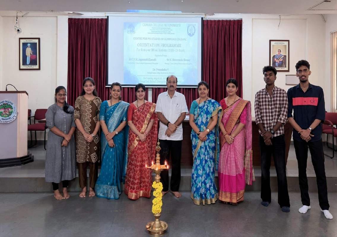 ಕೆನರಾ ಕಾಲೇಜಿನಲ್ಲಿ ಎಂ.ಕಾಂ ಓರಿಯೆಂಟೇಶನ್ – 2026