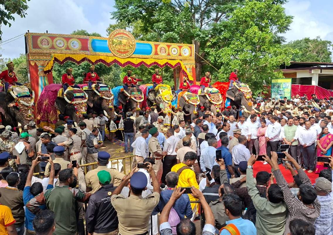 ವಿಶ್ವ ವಿಖ್ಯಾತ ನಾಡಹಬ್ಬ ದಸರಾ 2026; ವೀರನ ಹೊಸಹಳ್ಳಿಯಲ್ಲಿ ಗಜಪಡೆಗೆ ಚಾಲನೆ