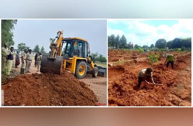 ಅಕ್ರಮ ಒತ್ತುವರಿ ತೆರವು; 103 ಎಕರೆ ಭೂಮಿ ವಶ