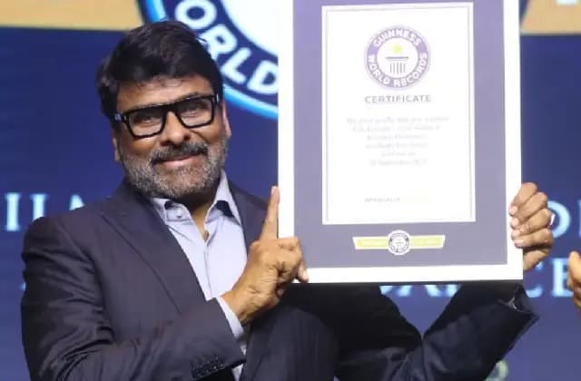 ಡ್ಯಾನ್ಸ್​ ಮೂಲಕ ಗಿನ್ನಿಸ್​ ವರ್ಲ್ಡ್​ ರೆಕಾರ್ಡ್​ ಮಾಡಿದ ಮೆಗಾ ಸ್ಟಾರ್ ಚಿರಂಜೀವಿ
