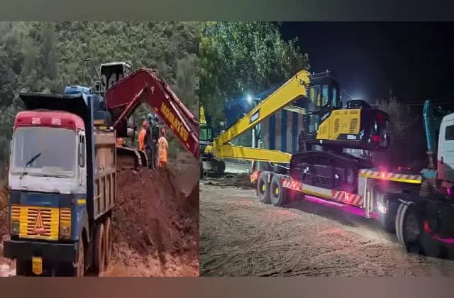 ಶಿರೂರು ಗುಡ್ಡ ಕುಸಿತ: ಮೂವರ ಮೃತ ದೇಹ ಪತ್ತೆಗೆ ‘ಪೊಕಲೇನ್’ ಯಂತ್ರ ಕಾರ್ಯಾಚರಣೆ
