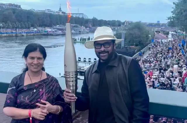 ತೆಲುಗಿನ ಖ್ಯಾತ ನಟ ಚಿರಂಜೀವಿ ಪ್ಯಾರಿಸ್‌ ಒಲಿಂಪಿಕ್ಸ್‌ನಲ್ಲಿ ಭಾಗಿ