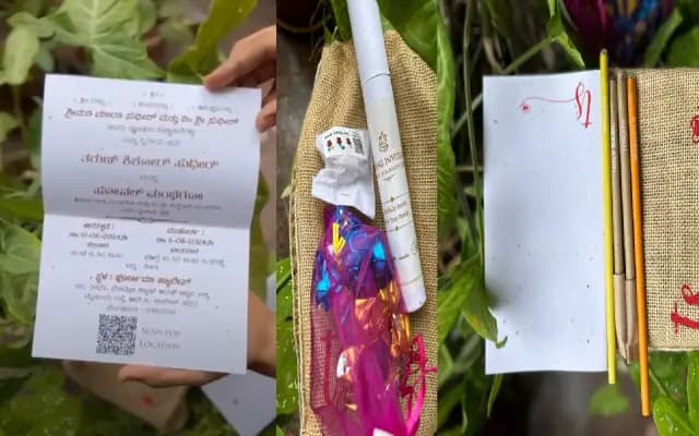 ಸೋನಾಲ್ ಮತ್ತು ತರುಣ್ ಮದುವೆಗೆ ಪರಿಸರ ಸ್ನೇಹಿ ಇನ್ವಿಟೇಷನ್