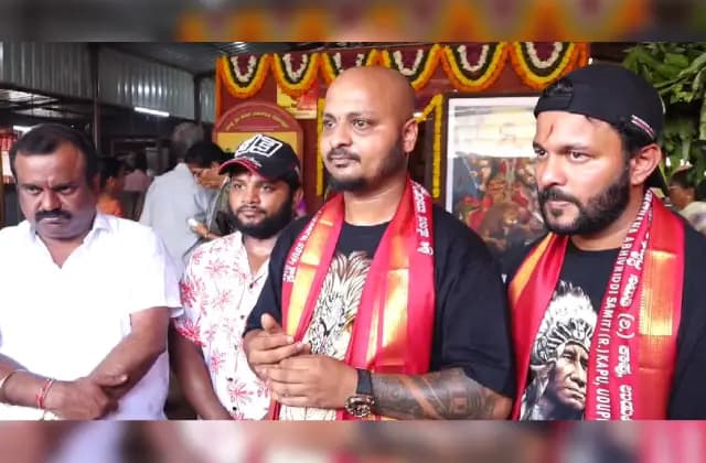 53 ದಿನಗಳ ಈಶಾನ್ಯ ರಾಜ್ಯ ಪ್ರವಾಸ ಮುಗಿಸಿದ ಕಾಪುವಿನ ಯುವಕರಿಗೆ ಮಾರಿಗುಡಿಯಲ್ಲಿ ಅಭಿನಂದನೆ