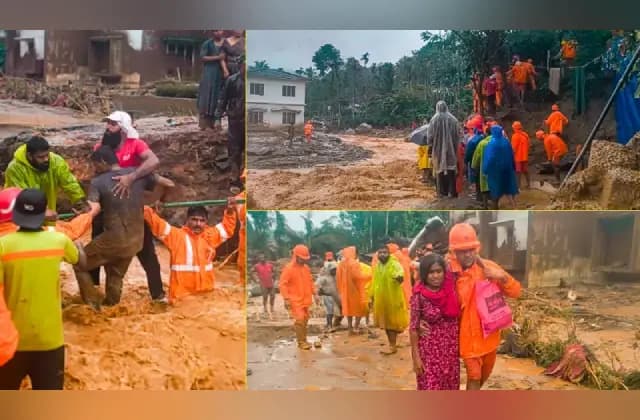 ವಯನಾಡ್​ ದುರಂತ: ಜೀವ ಪಣಕ್ಕಿಟ್ಟು ಎನ್​ಡಿಆರ್​ಎಫ್ ತಂಡದಿಂದ ರಕ್ಷಣಾ ಕಾರ್ಯಾಚರಣೆ