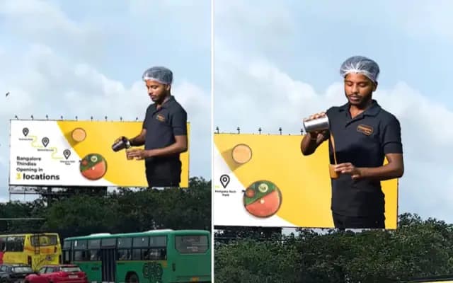 ಸಿಲಿಕಾನ್‌ ಸಿಟಿಯಲ್ಲೊಂದು 3ಡಿ ಬಿಲ್ಬೋರ್ಡ್ : ʼವಾವ್‌ʼ ಎಂದ ನೆಟ್ಟಿಗರು!, ವಿಡಿಯೋ