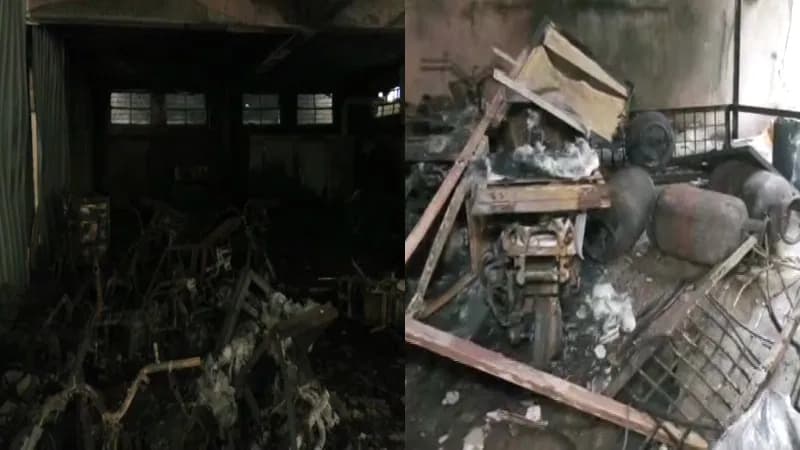 ಬೆಂಗಳೂರಿನಲ್ಲಿ ಅಗ್ನಿ ಅವಘಡ; ಸುಟ್ಟು ಕರಕಲಾದ 19 ಇವಿ ಬೈಕ್‌ಗಳು!
