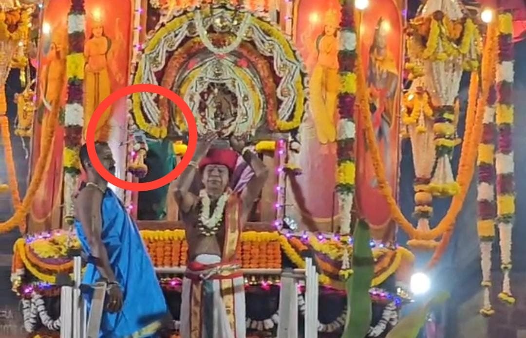 ವಿಟ್ಲ ಪಂಚಲಿಂಗೇಶ್ವರ ದೇವಸ್ಥಾನದ ರಥೋತ್ಸವ ಮೂರ್ತಿಗೆ ಡ್ರೋನ್ ಡಿಕ್ಕಿ