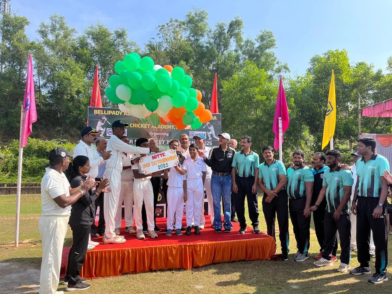 ನಿಟ್ಟೆಯಲ್ಲಿ ಉದ್ಘಾಟನೆಗೊಂಡ ಓವರ್-50 ವೆಟರನ್ಸ್ ಕ್ರಿಕೆಟ್ ಟೂರ್ನಮೆಂಟ್