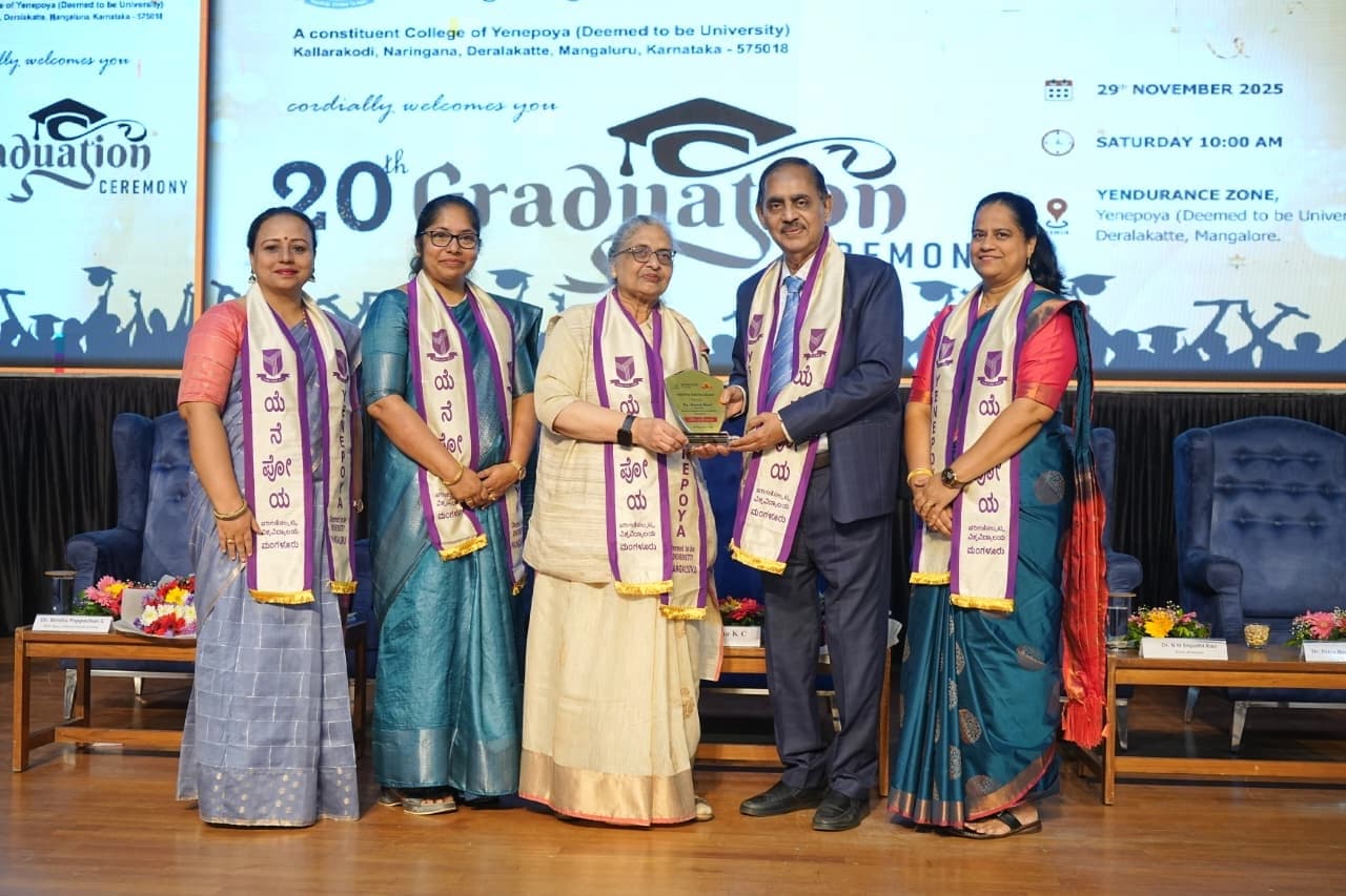 ಯೆನೆಪೋಯ ನರ್ಸಿಂಗ್ ಕಾಲೇಜಿನಲ್ಲಿ 20ನೇ ಪದವಿ ಪ್ರಧಾನ ಕಾರ್ಯಕ್ರಮ