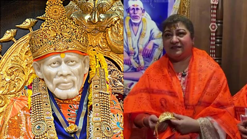 ಶಿರಡಿ ಸಾಯಿಬಾಬಾನಿಗೆ ಚಿನ್ನದ ಕಿರೀಟ ನೀಡಿದ ನಟಿ ಮಾಲಾಶ್ರೀ